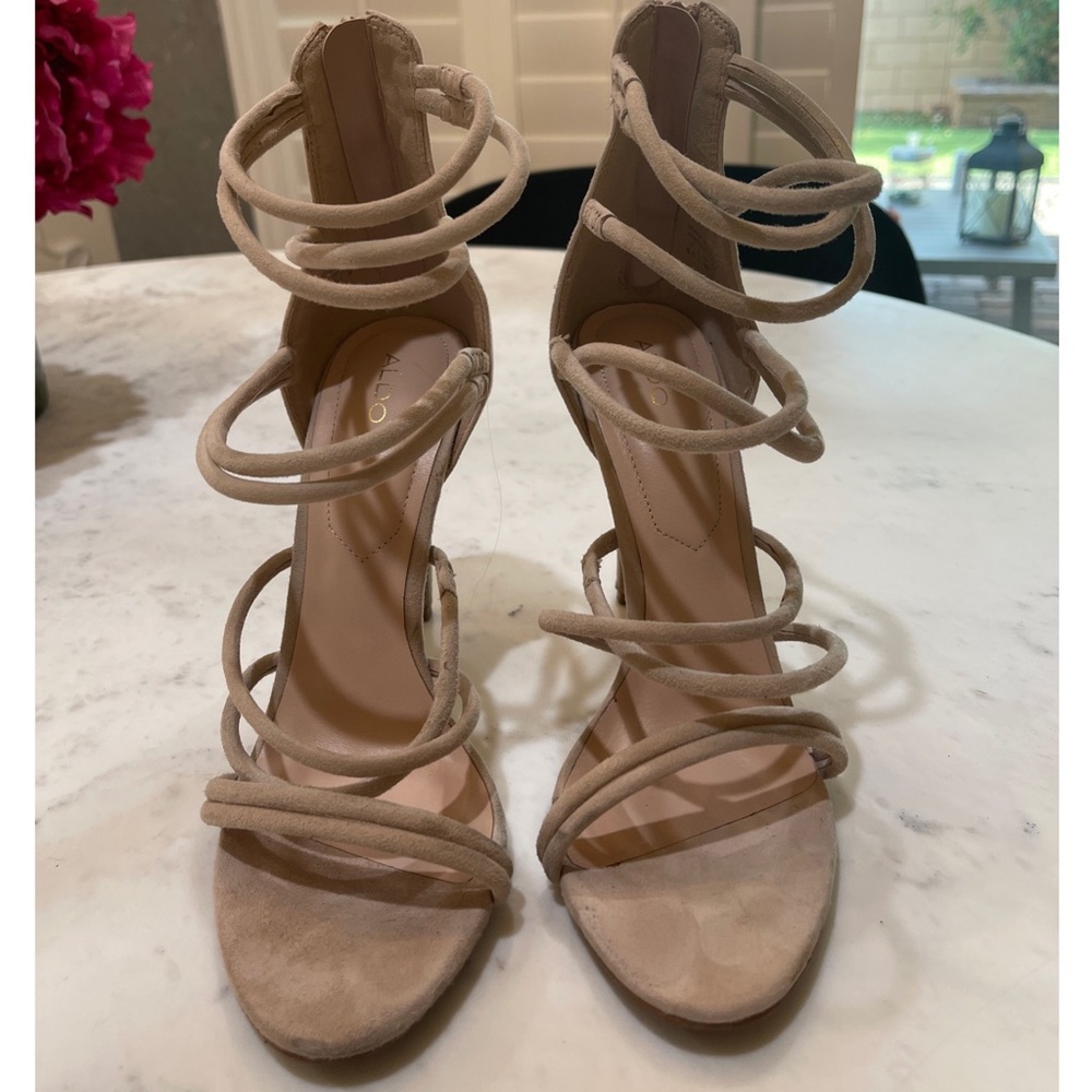 ALDO Blush Strappy Heels